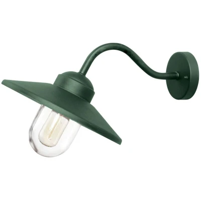 Image of Klampenborg 1 Light Outdoor Wall Lantern Fir Green IP44