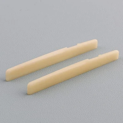 Image of LYWSMSK Unbleached Acoustic Guitar Bone Saddle Compatible with YMH FG Series 75x3x9.7mm (2 Pack)