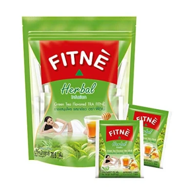 Image of FITNE Green Tea Herbal Honey Lemon With Garcinia Senna Infusion Gentle Detox Cleanse High Antioxidant No Calories Stevia Sweetener, 30 Bags