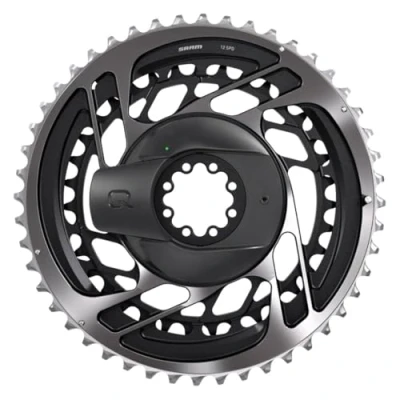 Image of Quarq Powermeter Kit Dm Red Axs D1 (Powermeter Including Chainring): Polar Grey 46 33T
