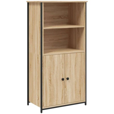 Image of vidaXL Highboard Sonoma Oak 62x36x121.5 cm Engineered Wood