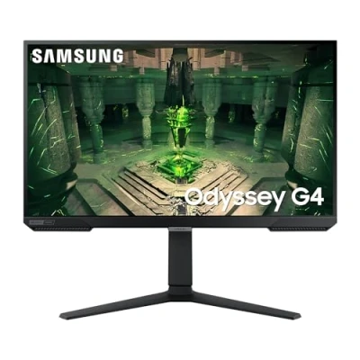 Image of Samsung Odyssey G4B Gaming Monitor LS27BG400EU, 27 Inches, IPS Panel, Full HD Resolution, AMD FreeSync Premium, G Sync Compatible, 1ms (G/G) Response Time, Refresh Rate 240Hz, Black