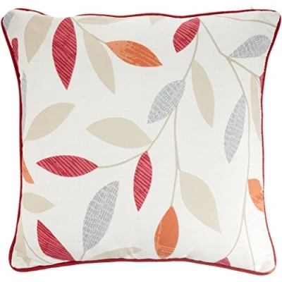 Image of Fusion Beechwood 100% Cotton Filled Cushion 43x43 cm in Red