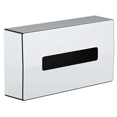 Image of hansgrohe AddStoris Tissue box, chrome, 41774000