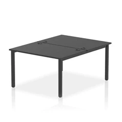 Image of Impulse Bench B2B 2 Person 1200 Black Frame Office Desk