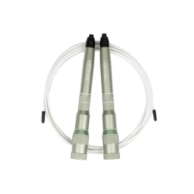 Image of PICSIL BEE High Speed Skipping Rope, Light Rope Made of Aluminum, Just 7.4 Ounces, Self Adjusting System, Cross Training, Boxing, Fitness, Adaptable for Men, Women and Children (Green)