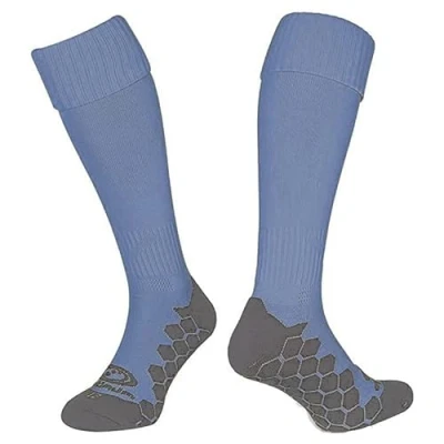 Image of Optimum Classico Sports Socks Moisture Wicking, Breathable, Cushioned for Football, Rugby, Athletics Lightweight, Quick Dry Sky Blue, Infant (8 11)