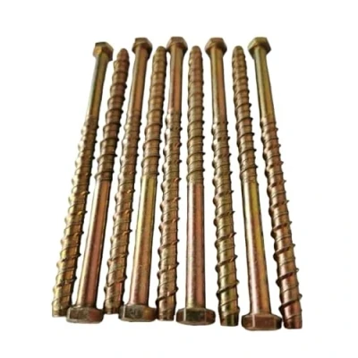 Image of AF4F M10 x 75mm Concrete Self Tapping Masonry Bolt Anchor Screw (10 Pack) 15mm Hexagonal Head fix to Masonry, Brick, Marble, Stone etc