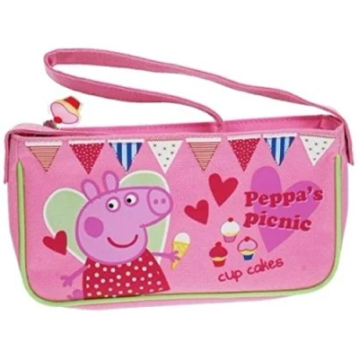 Image of Trade Mark Collections Peppa Pig Picnic Handbag (Pink)