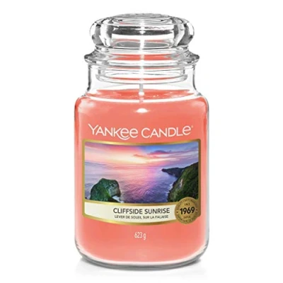 Image of Yankee Candle Scented Cliffside Sunrise Large Jar Burn Time: Up to 150 Hours (1630398E)