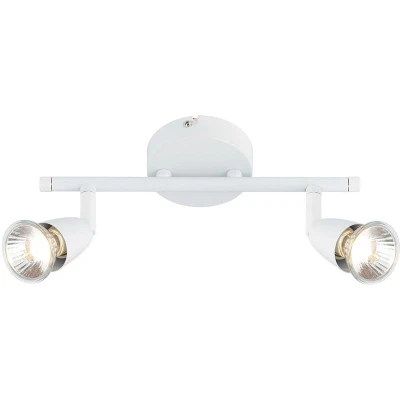 Image of Endon Amalfi 2 Light Adjustable Spotlight Gloss White, GU10
