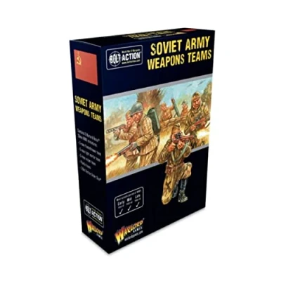 Image of Warlord Games Soviet Army Weapons Teams 28mm Scale Miniatures for Bolt Action Highly Detailed World War 2 Table top Wargaming