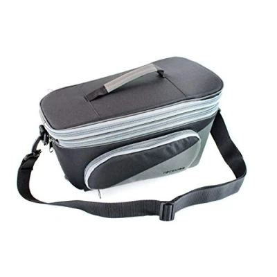 Image of Racktime Unisex — adult Talis plus luggage rack bag, black, 1size, 39.5 x 24.51 23.75 cm