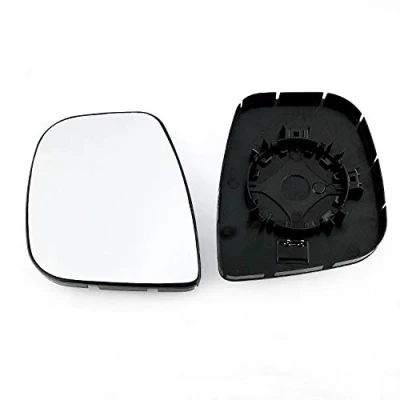 Image of Clip on Heated Base Convex Wing Mirror Glass fits Peugeot Partner 2012 to 2018 Left Passenger Side