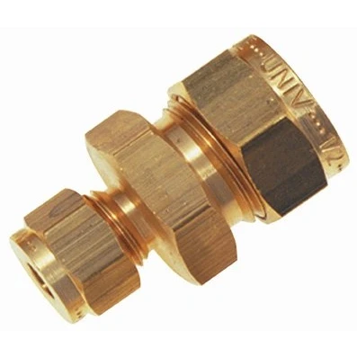 Image of WADE 3/8&quot; OD X 1/4&quot; Reducing COUPLING Couplings (Brass Compression Fittings, Imperial)