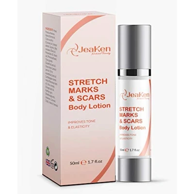 Image of Stretch MARK REMOVER Scars Body Lotion Firming Infused with Essential Oils and Extracts to Improve the Appearance of Marks Uneven Skin Tone 50 ml