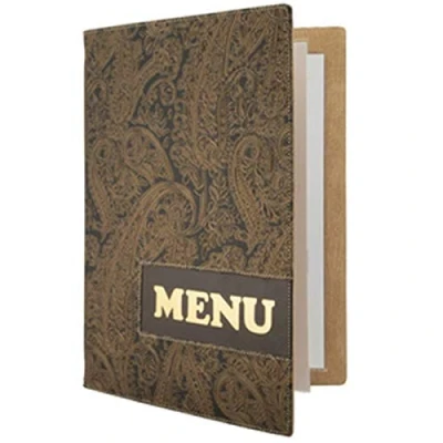 Image of Securit Design Range A4 Menu Holder with 1 Insert Paisley