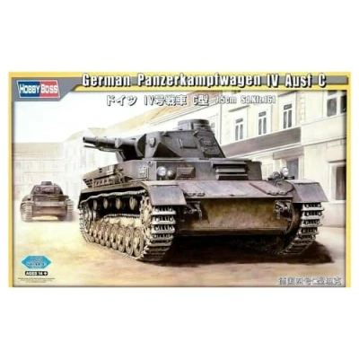 Image of Hobbyboss 1:35 Scale German Panzerkampfwagen IV Ausf C Model Kit (Grey)