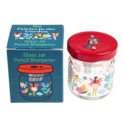 Image of Fairies in The Garden Glass Jar Pencil Sharpener
