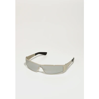 Image of Sunglasses Alexander mcqueen Am0481s col. 004 Unisex Pilot Argento