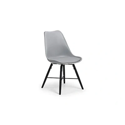 Image of Julian Bowen Kari Grey Faux Leather Dining Chair