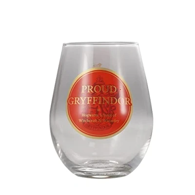 Image of Harry Potter Glass Tumbler 325ml Proud Gryffindor Drinking Merch