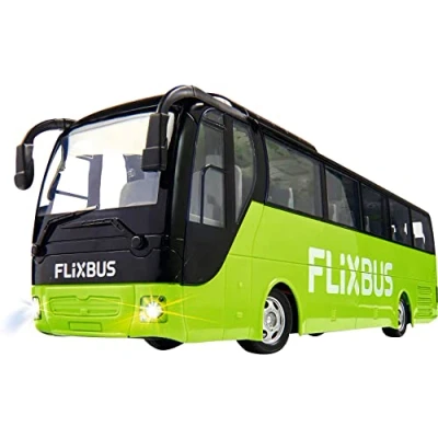 Image of Carson 500907342 FlixBus 2.4GHz 100% Ready Bus, Toy, Remote Controlled car, for Children from 8 Years, Driving time Approx. 60 Minutes, Multicoloured