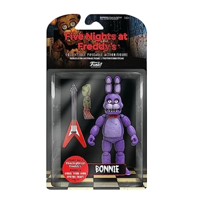 Image of Funko 5&quot; Articulated Action Figure: Five Nights At Freddy&#039;s (FNAF) Bonnie the Rabbit Collectable Toy Gift Idea Official Merchandise Video Games Fans