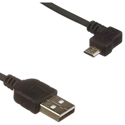 Image of System S Micro USB Data Cable Charging with 90 Angled Connector Degree 30 cm