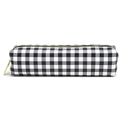 Image of Pukka Pad, Carpe Diem, Slim Pencil Case, Buffalo Check, Black and White Spotty Lining