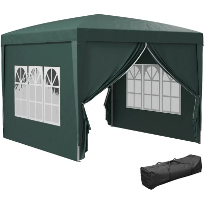 Image of Outsunny New Garden Heavy Duty Pop Up Gazebo Marquee Party Tent Wedding Canopy