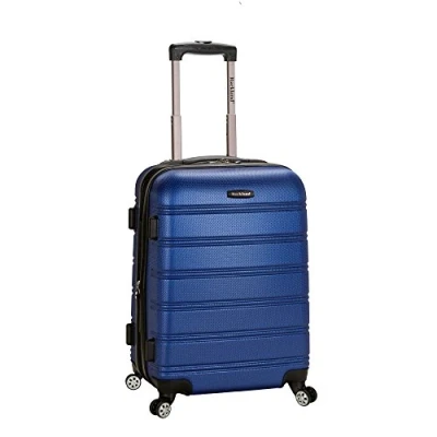 Image of Rockland Melbourne Expandable Hard Shell Trolley, Blue, 3 Piece Set (20/24/28), Case