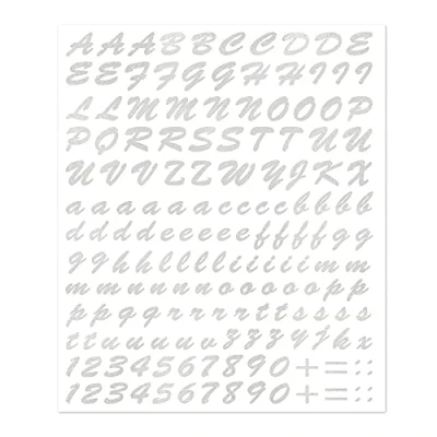 Image of Letter Kit Stickers, Silver