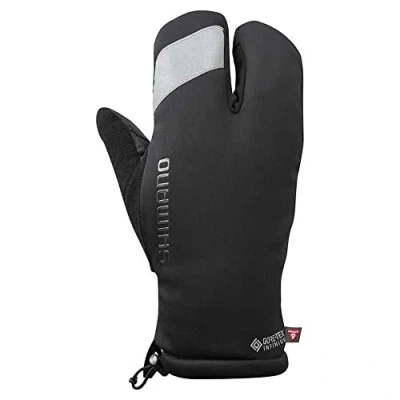 Image of Shimano Clothing Unisex INFINIUM™ PRIMALOFT® 2X2 Gloves, Black, Size L