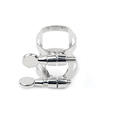 Image of Rico Nickel Plated Ligature for Baritone Sax