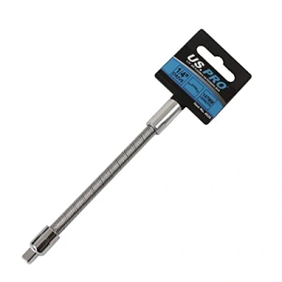 Image of US PRO 1/4&quot; Drive Flexible Socket Extension Bar Adapter for Sockets 4026