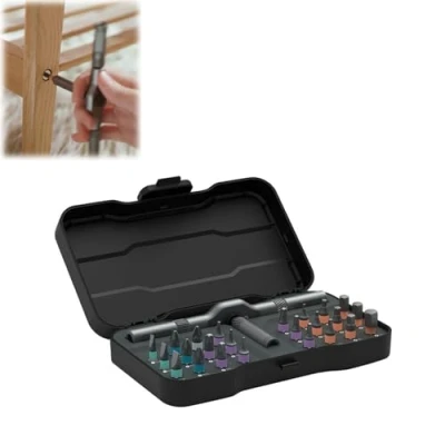 Image of DIY Screwdriver 24 in 1, 1 Magnetic Set, Ratchet Set Detachable T Handle, Ratcheting