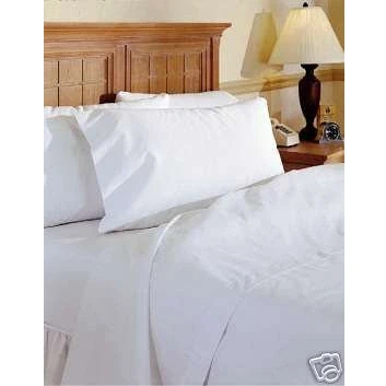Image of Viceroybedding 100% Egyptian Cotton Flat Sheet, White, Single 400 Thread Count