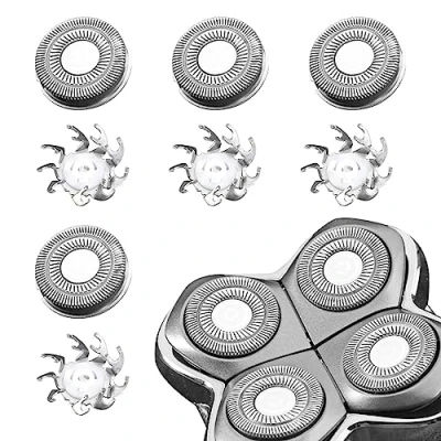 Image of VRMETA 4 PCS Shaver head Replacement Blades for Skull Pitbull Carver PRO Electric Razor