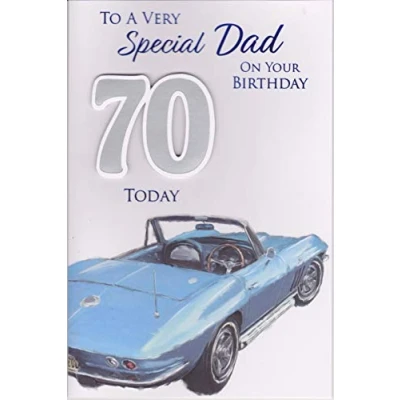 Image of Prelude Dad 70th Birthday Card to A Very Special On Your 1st Class Post