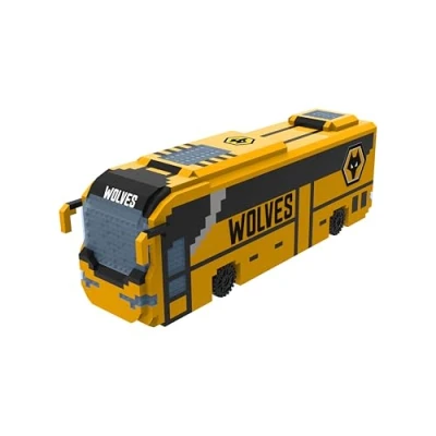 Image of FOCO Officially Licensed Wolverhampton Wanderers FC 3D BRXLZ Bricks Football Coach Toy Model