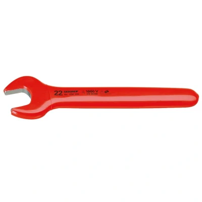 Image of Gedore VDE89410 10 mm VDE Single Open Ended Spanner Red