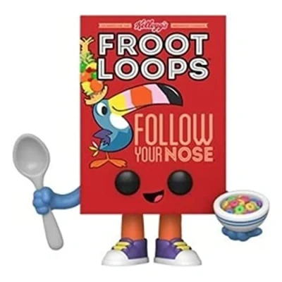 Image of Funko POP! Vinyl: Kelloggs Froot Loops Cereal Box Collectable Vinyl Figure Gift Idea Official Merchandise Toys for Kids &amp; Adults Ad Icons Fans Model Collectors and Display