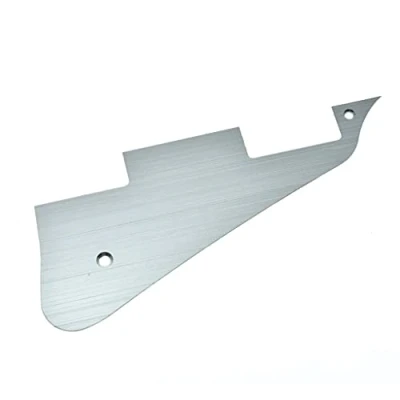 Image of Dopro Metal Aluminum Anodized LP Electric Guitar Pickguard Scratch Plate for USA Les Paul Silver