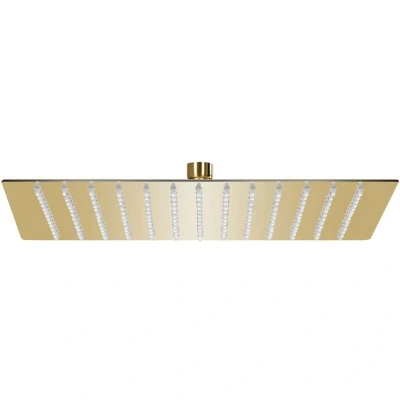 Image of vidaXL Rain Shower Head Stainless Steel 30x30 cm Square Gold