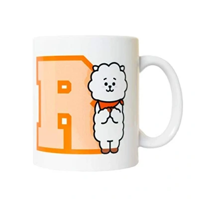 Image of Grupo Erik BT21 Official Merchandise RJ Ceramic Mug 35 cl 350 ml 3.74 x 3.15 inch 9.5 8 cm Coffee Tea Gifts