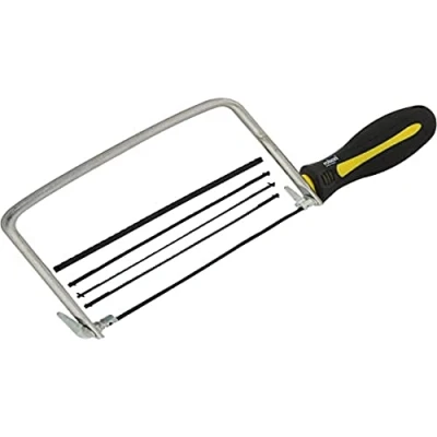 Image of Rolson 58290 Rubber Grip Coping Saw with 5 Blades