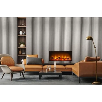 Image of Fuse Acoustic Wooden Wall Panel in Grey Oak, 240cm x 60cm (4 Pack)