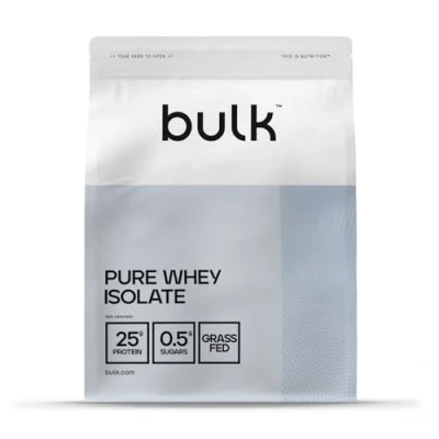 Image of Bulk Pure Whey Protein Isolate, Powder Shake, Vanilla, 500 g, 16 Servings, Packaging May Vary