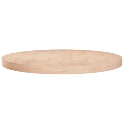 Image of vidaXL Round Table Top Ø60x4 cm Untreated Solid Wood Oak